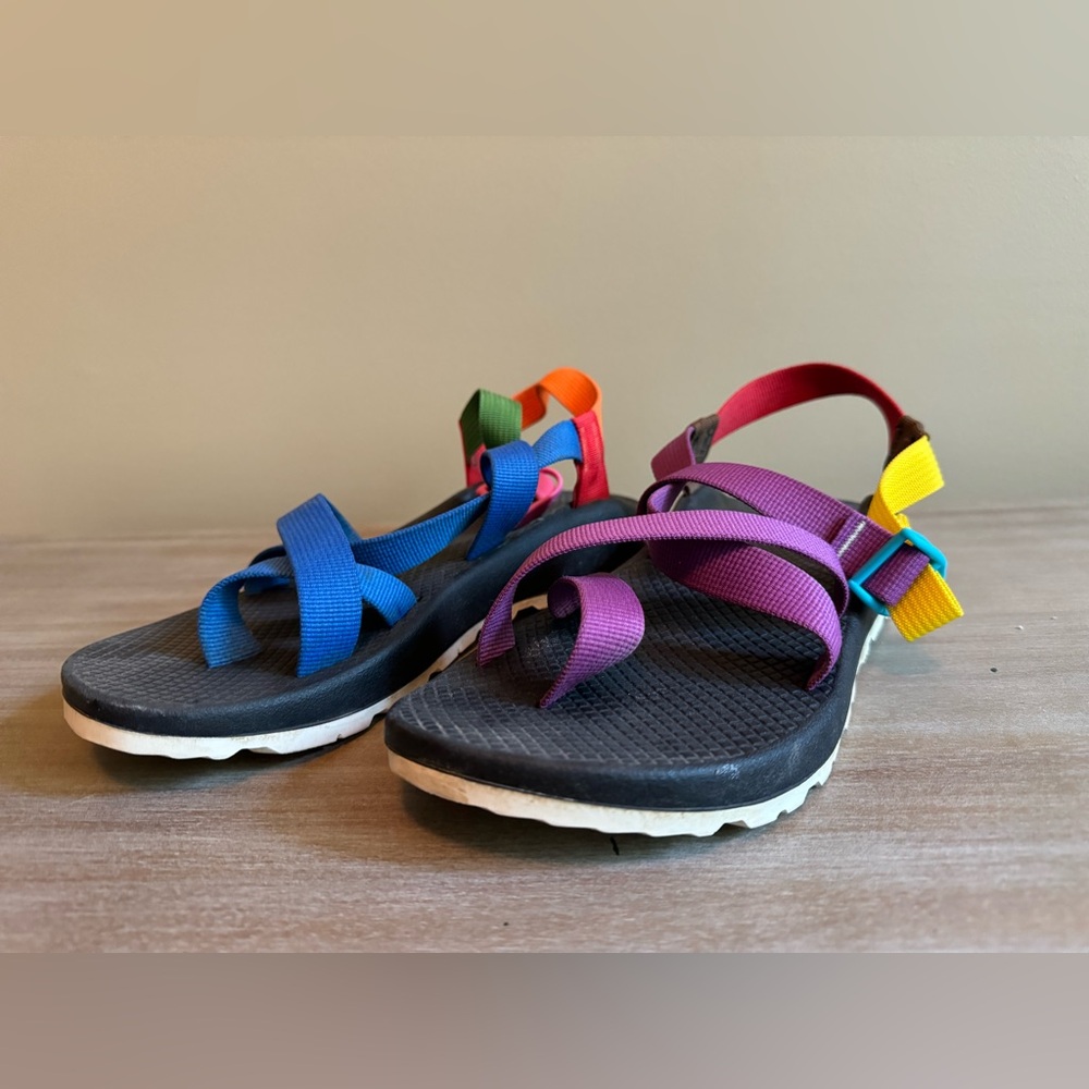 Colorful Chacos Like New Size 40/41